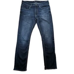 BKE Mason Straight Leg Jeans Men's 32x32 Medium Wash Stretch Buckle Denim